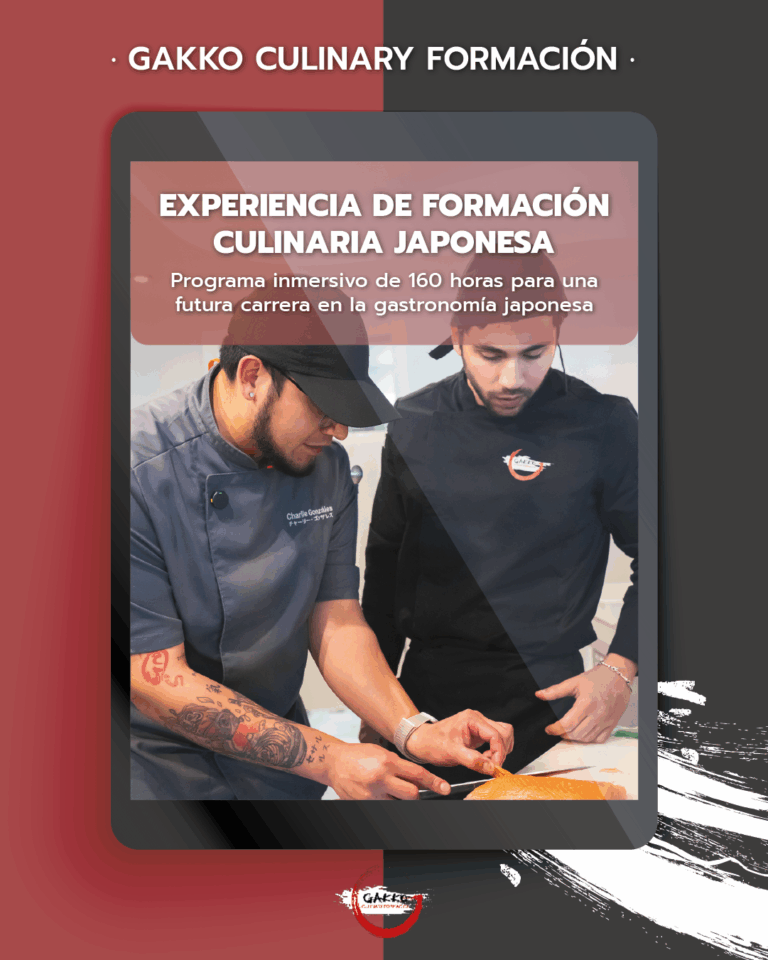 160 horas impulsarán tu carrera en gastronomía japonés